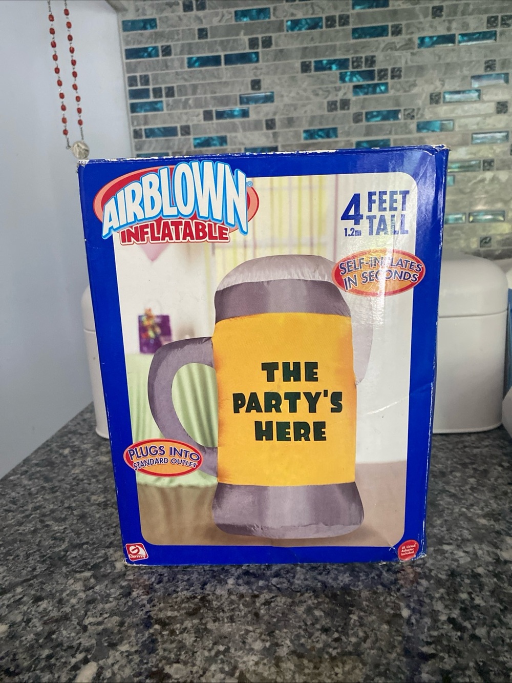 "The Party's Here" Inflatable Beer Mug October Beer Fest